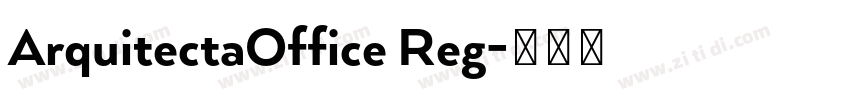 ArquitectaOffice Reg字体转换